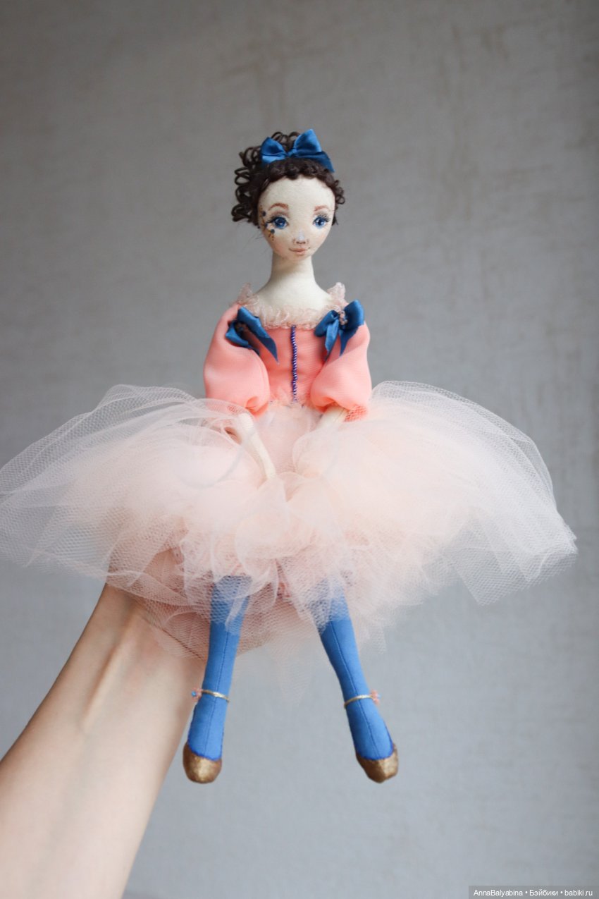 Авторские куклы Анны Балябиной - Диана, авторская кукла из текстиля, 33 см