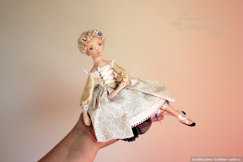 Авторские куклы Анны Балябиной - Селестина, авторская кукла из текстиля, 33 см