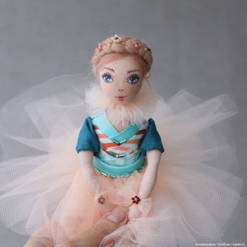 Авторские куклы Анны Балябиной - Суок, авторская кукла из текстиля, 23 см