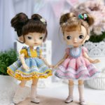 PDF Мастер-Класс "Очаровашки" по вязанию платьиц  для кукол Xiaomi Monst