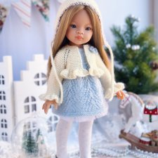 PDF Мастер-Класс по вязанию наряда "Маленькая герда" для кукол Паола Рейна