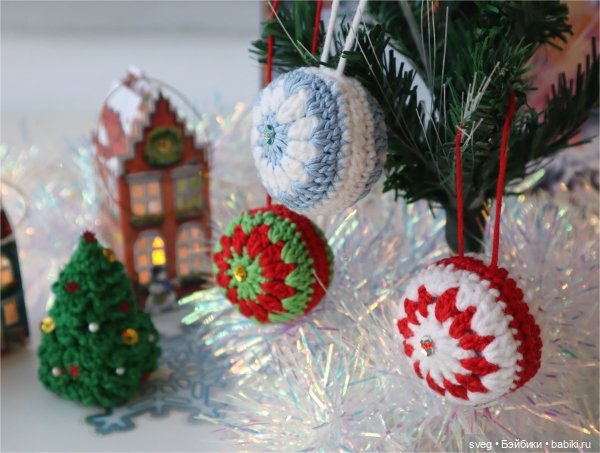 Новогодние вязаные игрушки (фото 7)