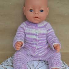Ползунки и кофточка для куклы Baby Born ростом 43 см