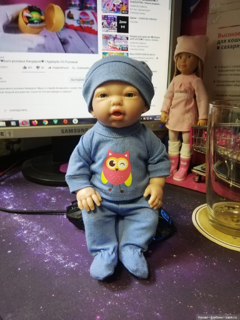 Малыш. 21 см. Обзор пупсика mini Golossinas