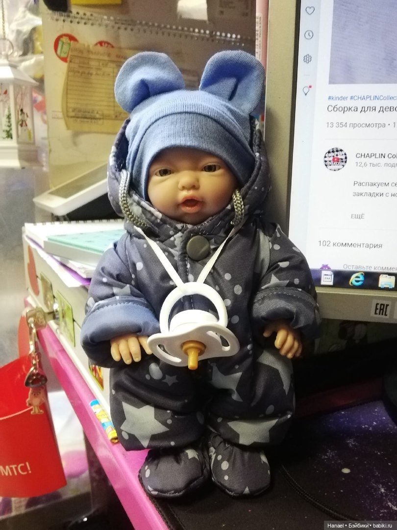 Малыш. 21 см. Обзор пупсика mini Golossinas