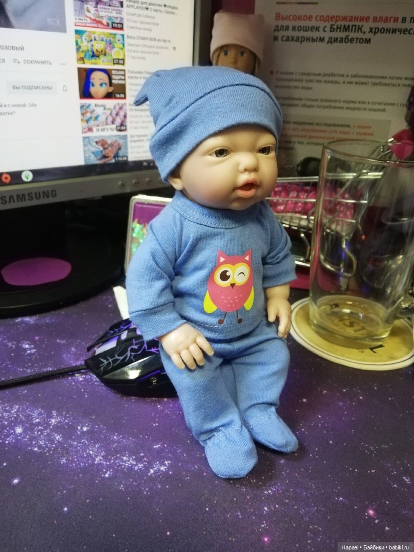 Малыш. 21 см. Обзор пупсика mini Golossinas (фото 8)