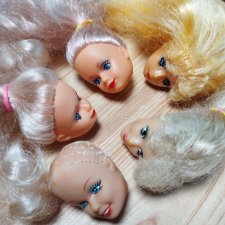 Головы кукол 90-х Санди, Русалок