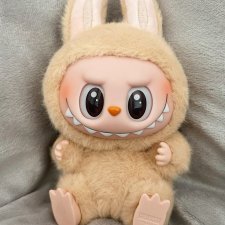 Бежевый Labubu Baba Have a seat Pop Mart, оригинал