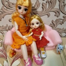 Встреча младшеньких со старшими сестрёнками