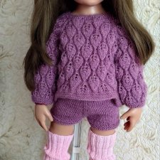 Вязаный костюмчик для кукол Готц