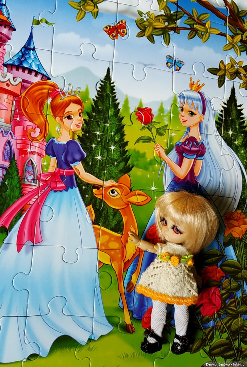 Моя дочка любит пазлы... и кукол