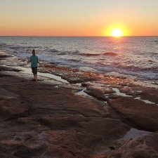 Закат на море