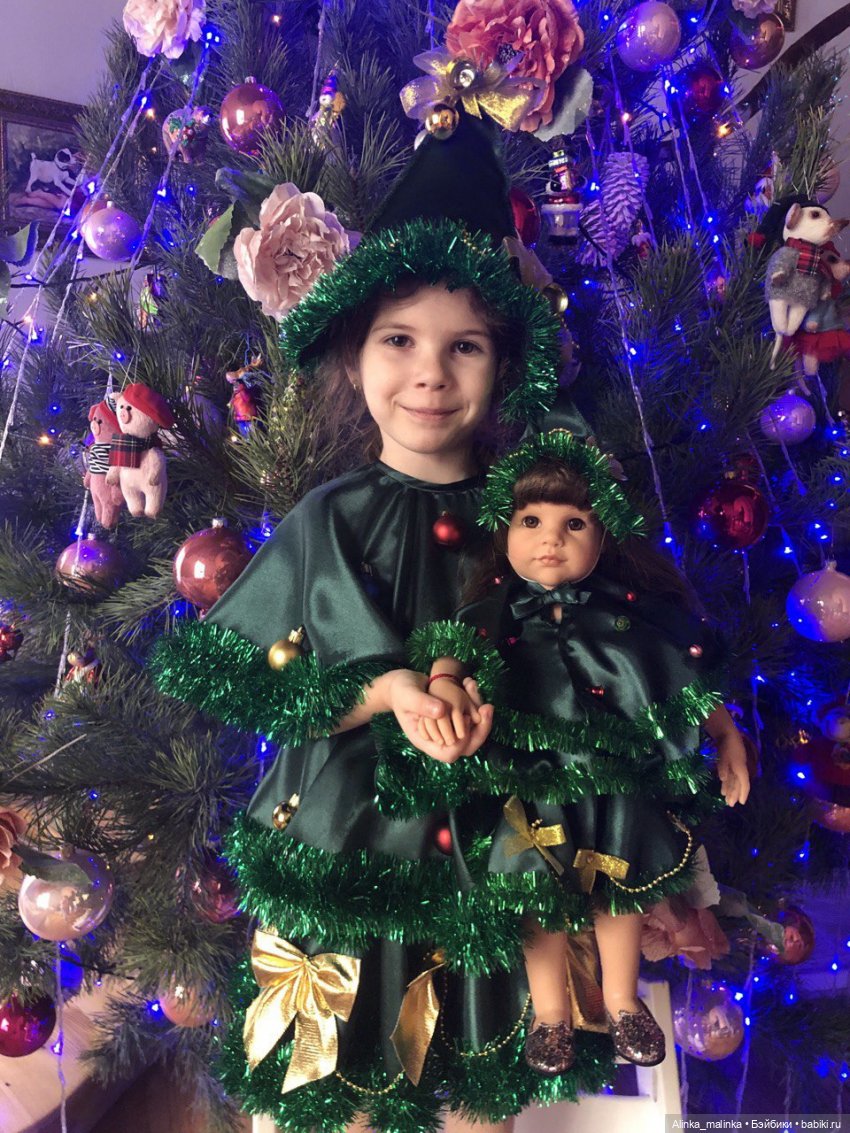 Новогодний костюм ёлочки для внучкиной Ханночки