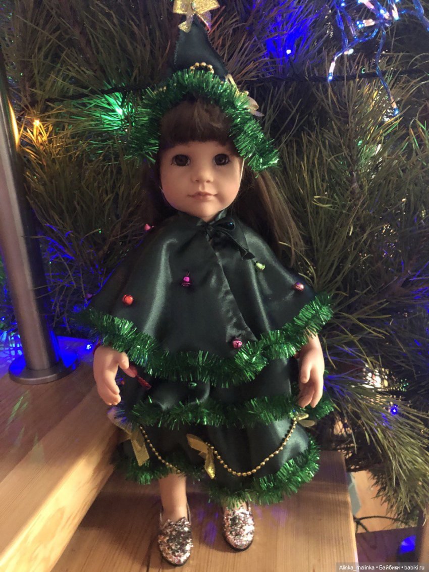 Новогодний костюм ёлочки для внучкиной Ханночки (фото 9)