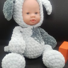 Вязаный малыш в стиле Тедди Долл
