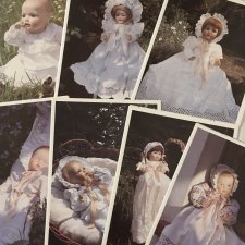 7 листов выкроек одежды для антикварных кукол-малышей,1986,Германия 7 листов выкроек одежды для антикварных кукол-малышей,1986,Германия