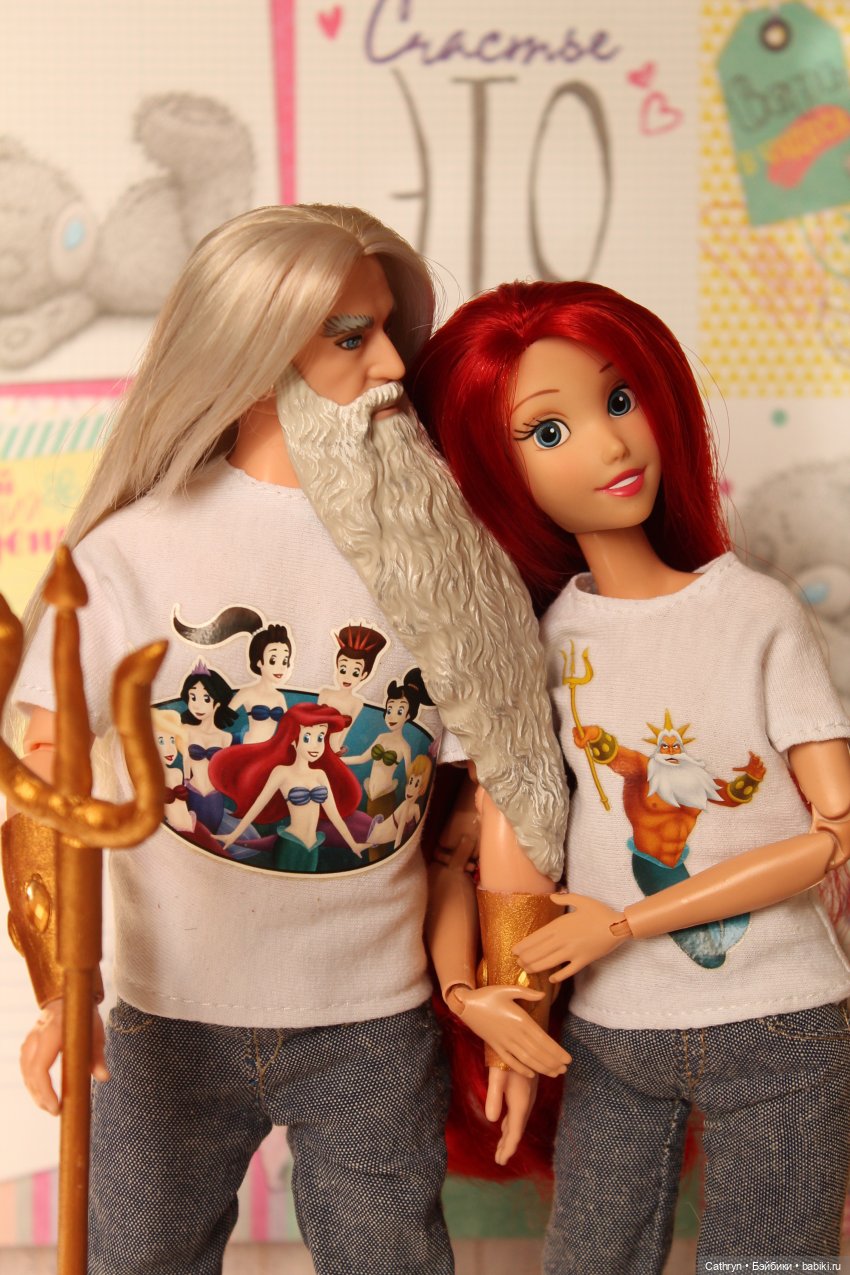 Отцы и дети — Куклы Disney Animators и Принцессы Диснея: Disney Store