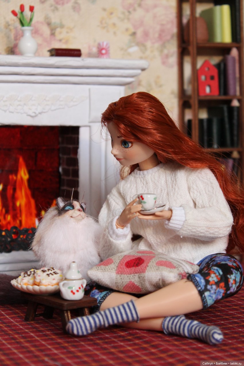 Уютная осень)🍁📚☕🐱 — Куклы Disney Animators и Принцессы Диснея: Disney Store (фото 4)