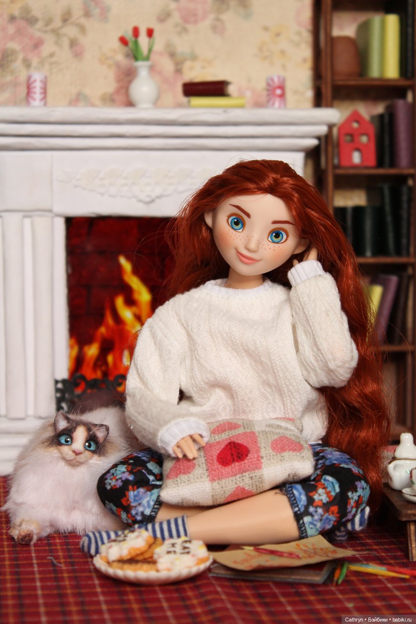 Уютная осень)🍁📚☕🐱 — Куклы Disney Animators и Принцессы Диснея: Disney Store