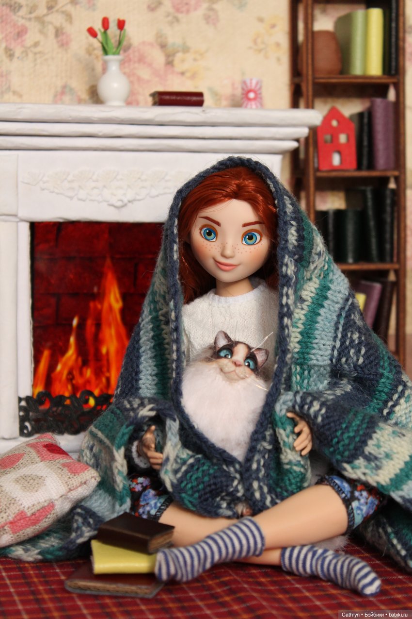 Уютная осень)🍁📚☕🐱 — Куклы Disney Animators и Принцессы Диснея: Disney Store (фото 10)