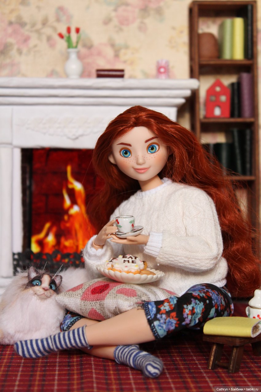 Уютная осень)🍁📚☕🐱 — Куклы Disney Animators и Принцессы Диснея: Disney Store (фото 3)