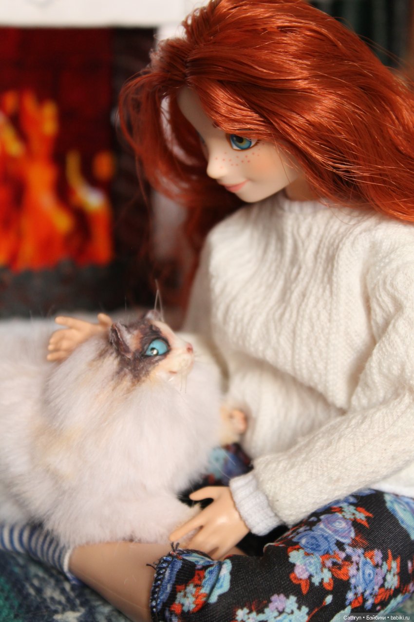 Уютная осень)🍁📚☕🐱 — Куклы Disney Animators и Принцессы Диснея: Disney Store (фото 9)