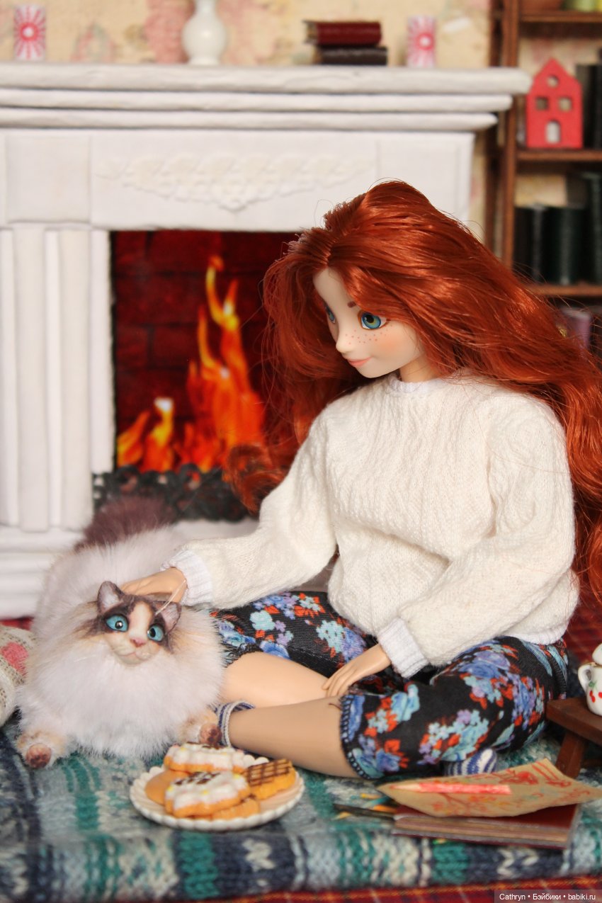 Уютная осень)🍁📚☕🐱 — Куклы Disney Animators и Принцессы Диснея: Disney Store (фото 7)
