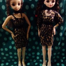 Куклы в леопардовых костюмах