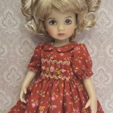 Платье с буфами для Li'l Dreamer