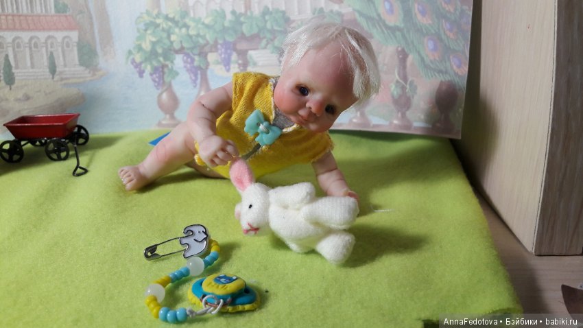 Альбиносик Марсель — Авторские миниатюрные куклы: лепка (фото 8)