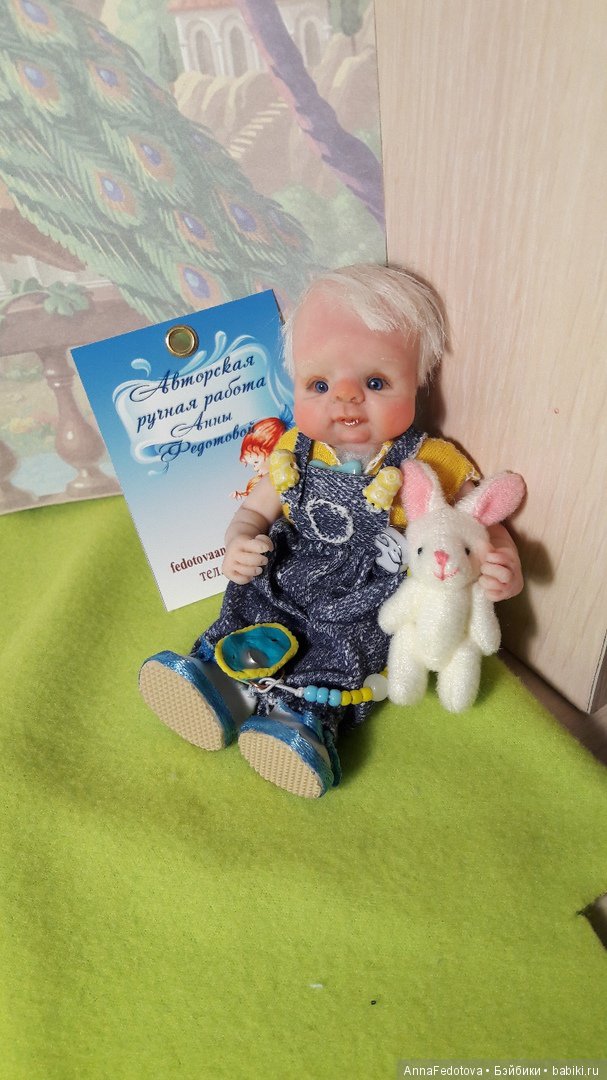 Альбиносик Марсель — Авторские миниатюрные куклы: лепка (фото 5)