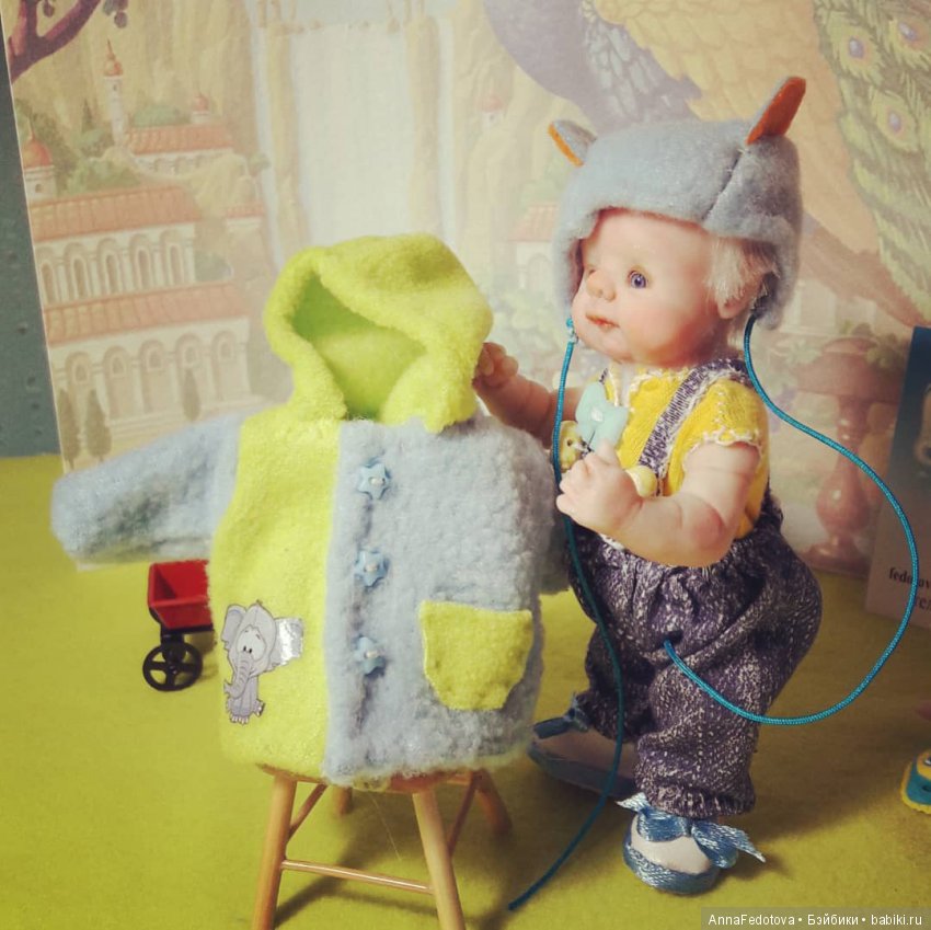 Альбиносик Марсель — Авторские миниатюрные куклы: лепка (фото 6)