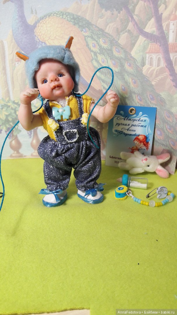 Альбиносик Марсель — Авторские миниатюрные куклы: лепка (фото 4)