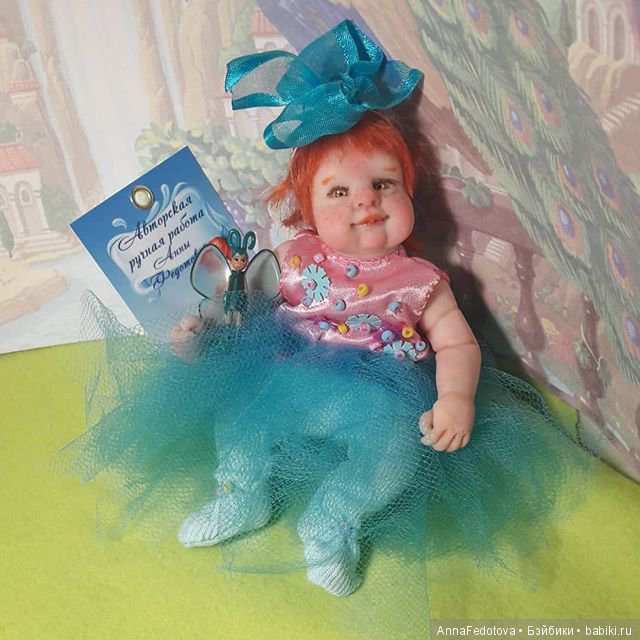 Маленький огонёчек Агния — Авторские миниатюрные куклы: лепка