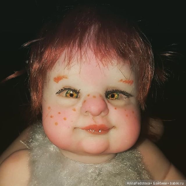 Маленький огонёчек Агния — Авторские миниатюрные куклы: лепка (фото 4)