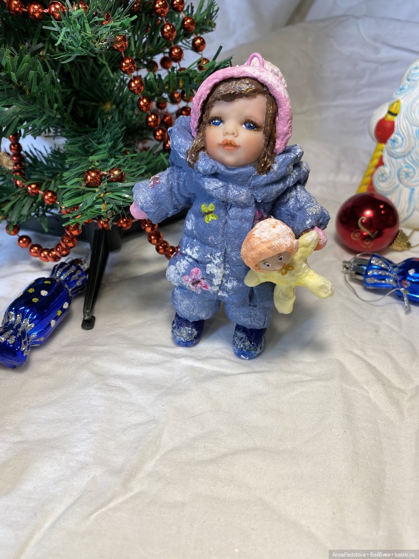 Мои елочные игрушки — Ватные игрушки на елку: ретро (фото 3)