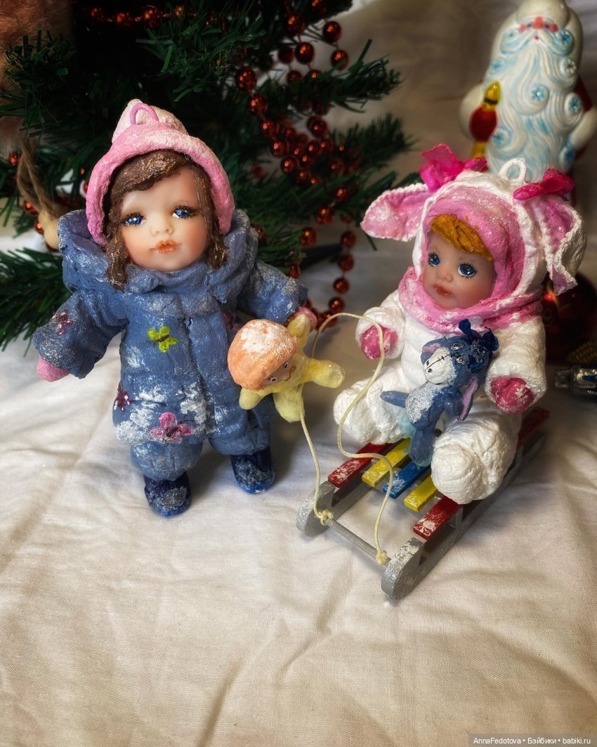 Мои елочные игрушки — Ватные игрушки на елку: ретро