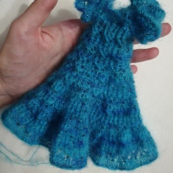 🐟Платье Ультрамарин (2) для блайз - уже на финишной прямой