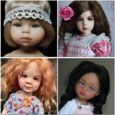 Глаза полусферы, 8мм, радужка 4,8мм Цвета в ассортименте