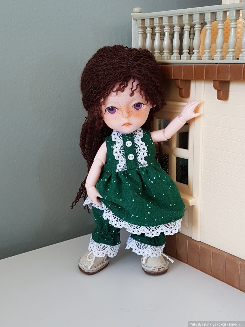 Сшила платье, панталоны и ботиночки на баболишу свою (фото 3)