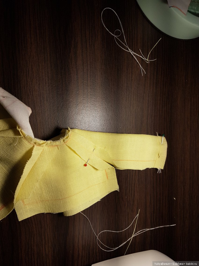 Выкройка лифа платья с рукавом реглан на подружек Паола-Рейна 32 см (фото 6)