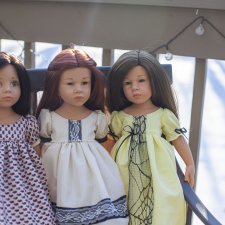 Дуновение весны. Платья на девочек Готц. (Плюс простенькая выкройка)