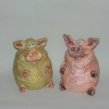 Свинки - папье маше