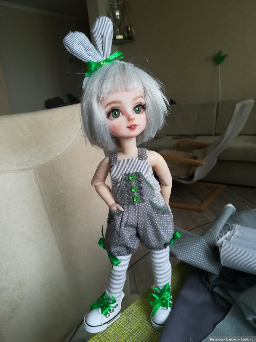 Зайка — Реставрация и преображение кукол: ремонт (фото 6)