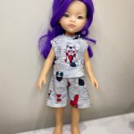 Комплект одежды (футболка и шорты) для куклы 32см PaolaReina