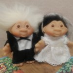 Продам свадебную пару троллей dam 1986 года