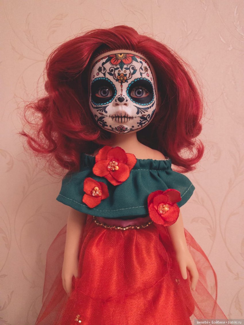 Мой первый ООАК Калавера Катрина (фото 2)