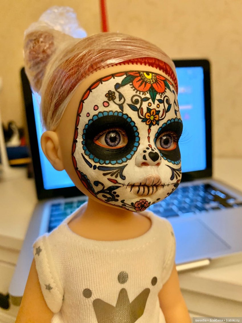 Мой первый ООАК Калавера Катрина (фото 5)