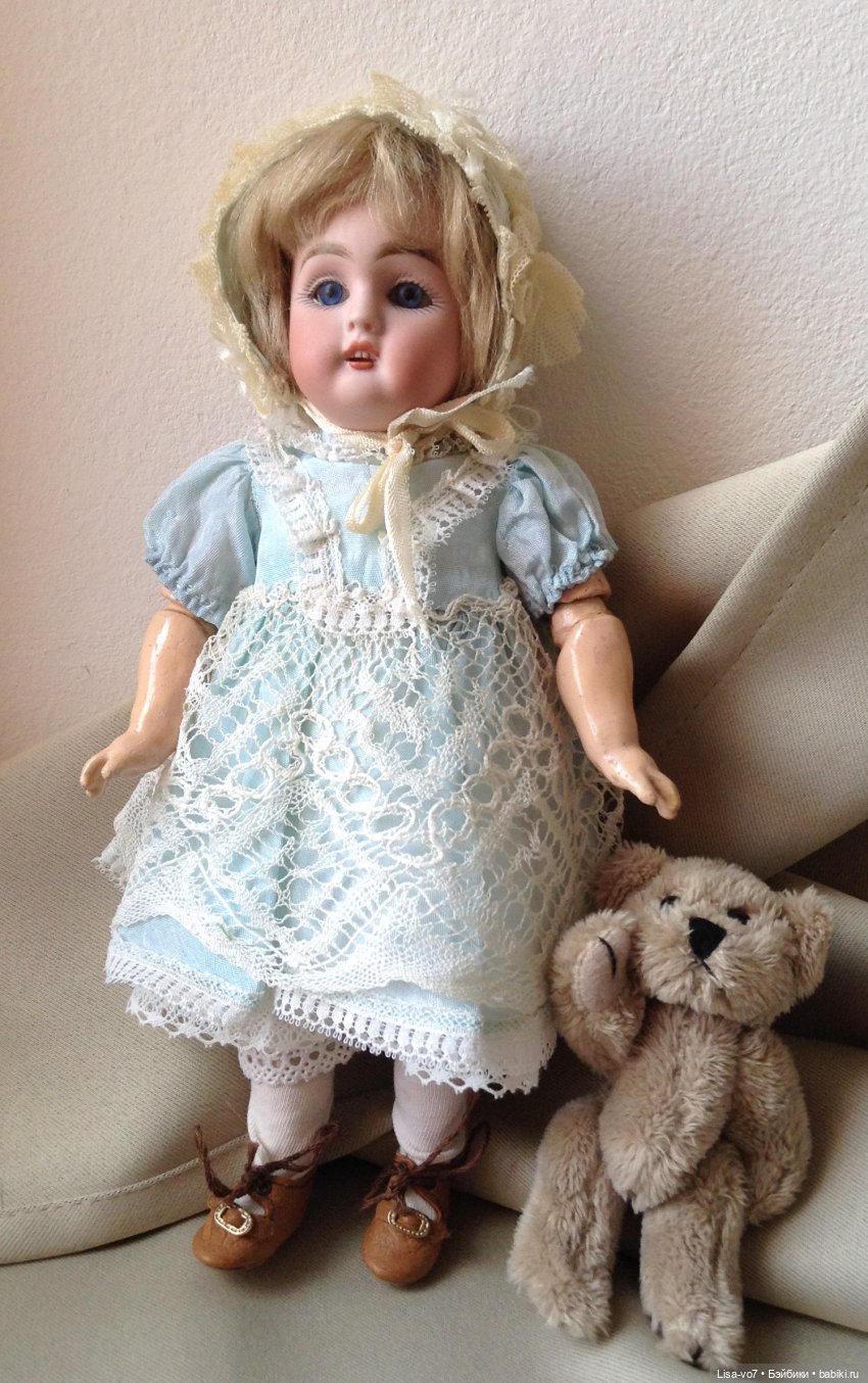 Коробки с сокровищами. Антикварная кукла с приданым. Кестнер 155 (фото 7)