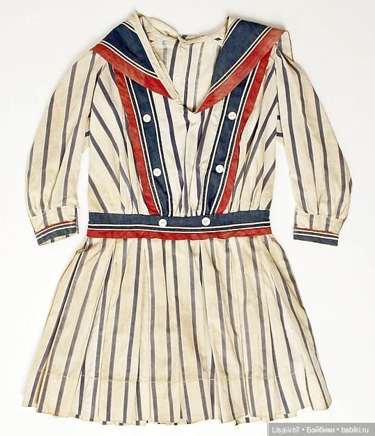 Платье для антикварной куклы по антикварному образцу (фото 6)